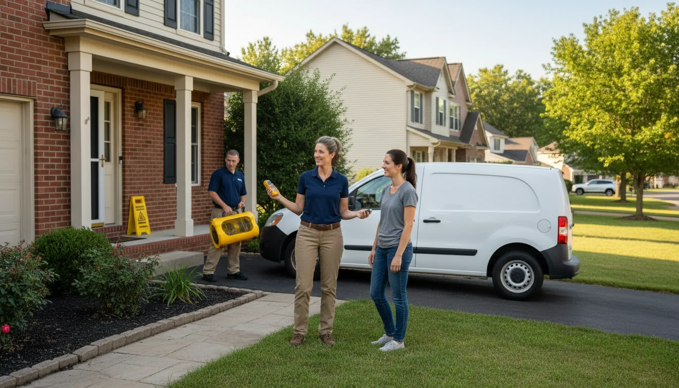 Residential water damage restoration in Gradyville, KY